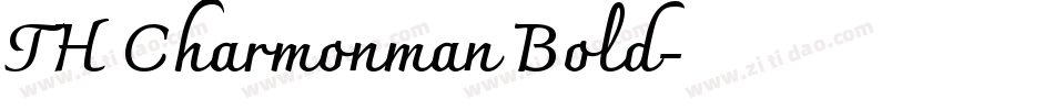 TH Charmonman Bold字体转换